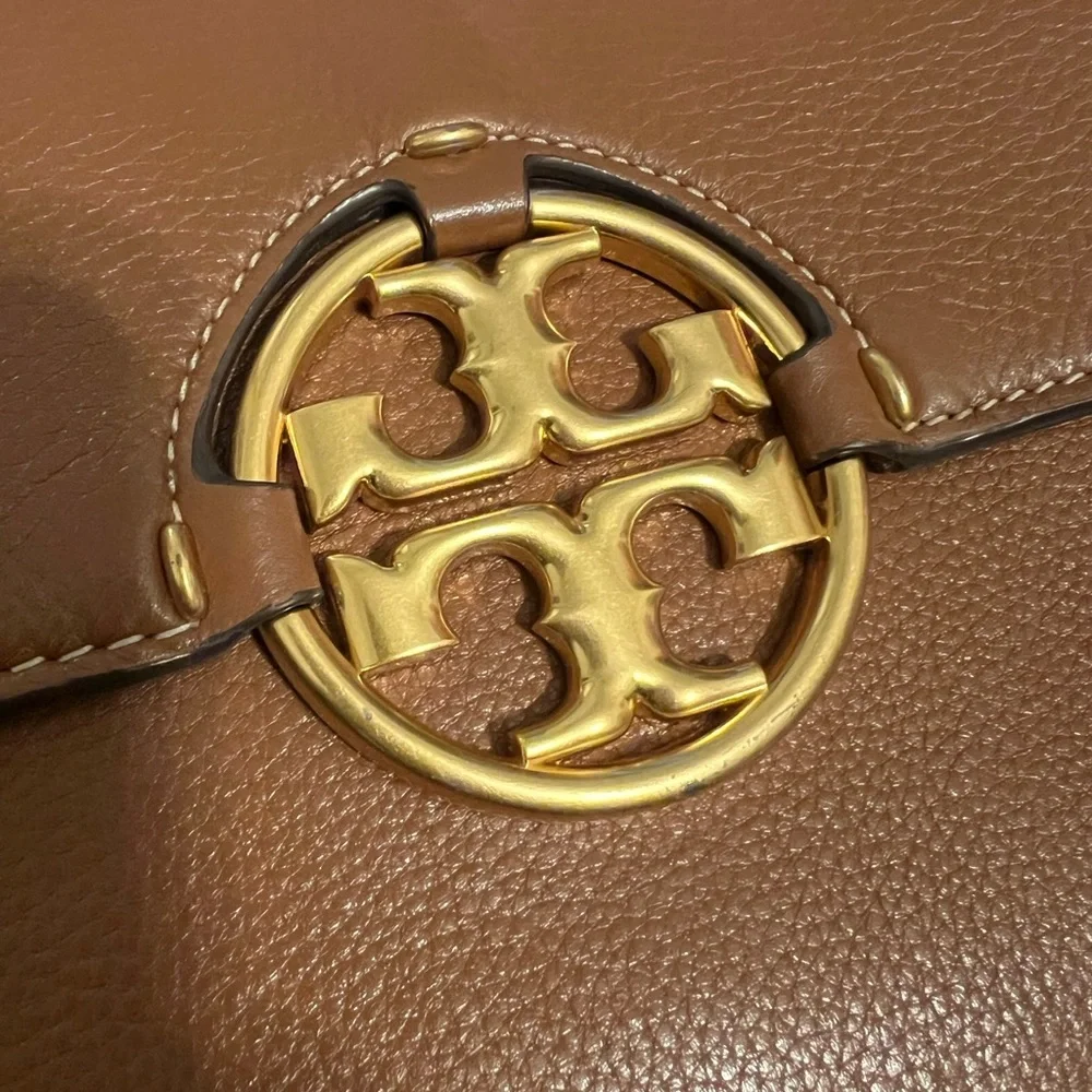 Tory Burch Brown Leather Shoulder Bag - Picture 2 of 16